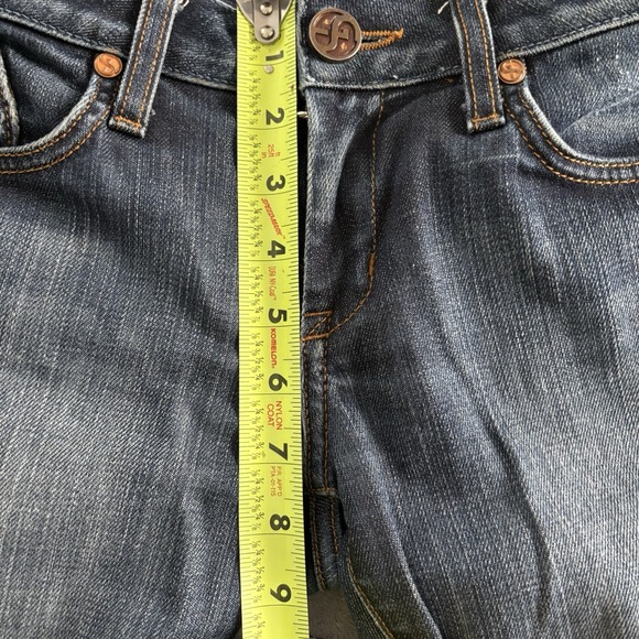 Dylan & George Jeans Womens 26 Blue Elizabeth Low Rise Boot Cut mes. (28.5x30) - Picture 4 of 13